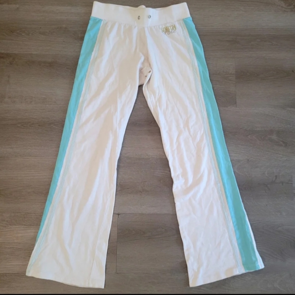 Vintage South Pole White Sweatpants Womens Medium Inseam 27 Inch